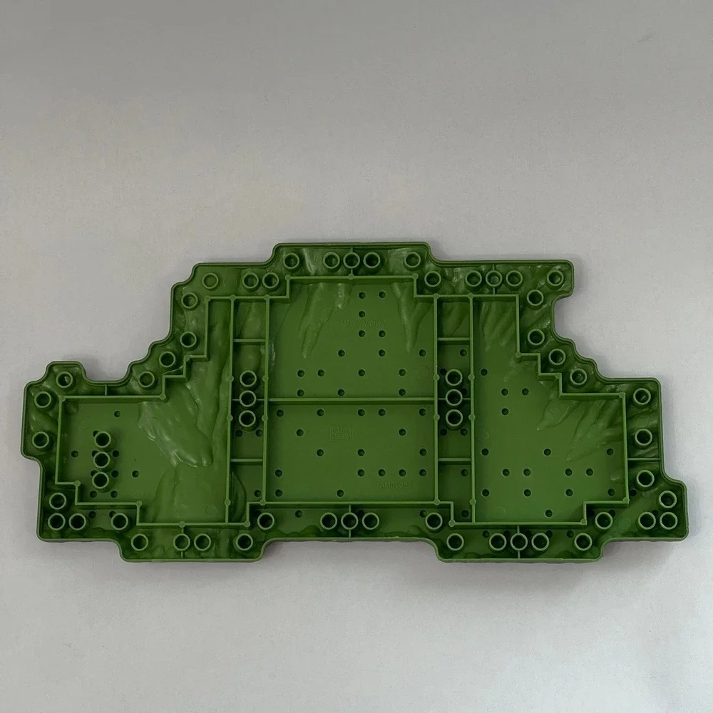 Mega Bloks AM02027 Green Gray Baseplate Replacement Add-On Part Piece